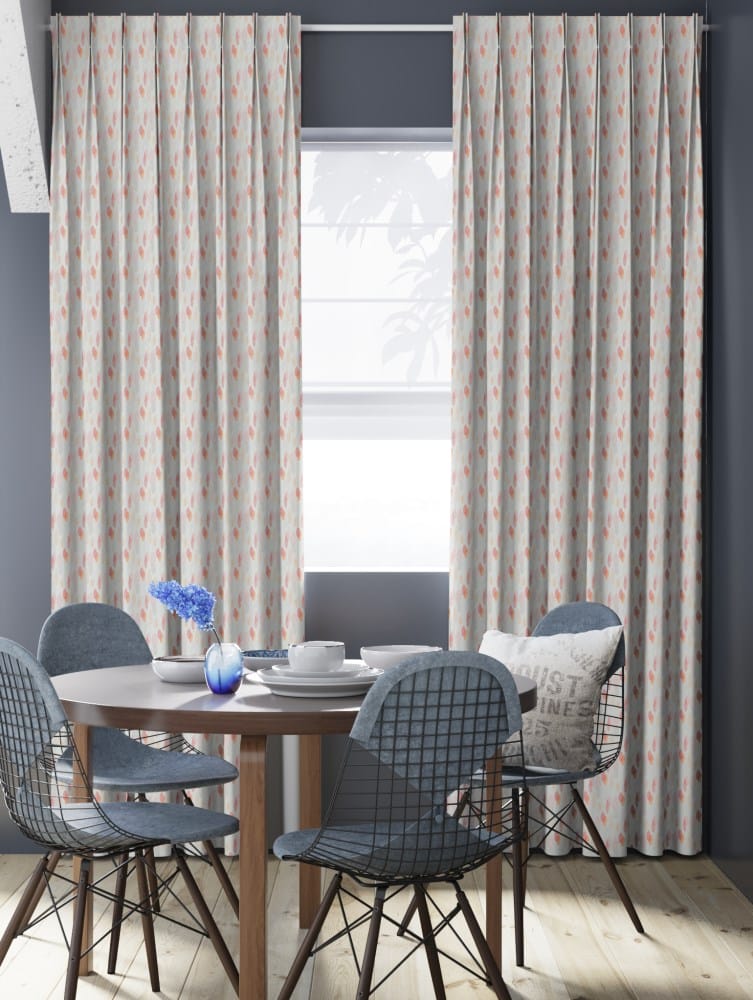 A House of Happiness Eliny gordijnstof van 86% Polyester, 14% Recycled pet, 147 cm, verkrijgbaar in 3 kleuren.
