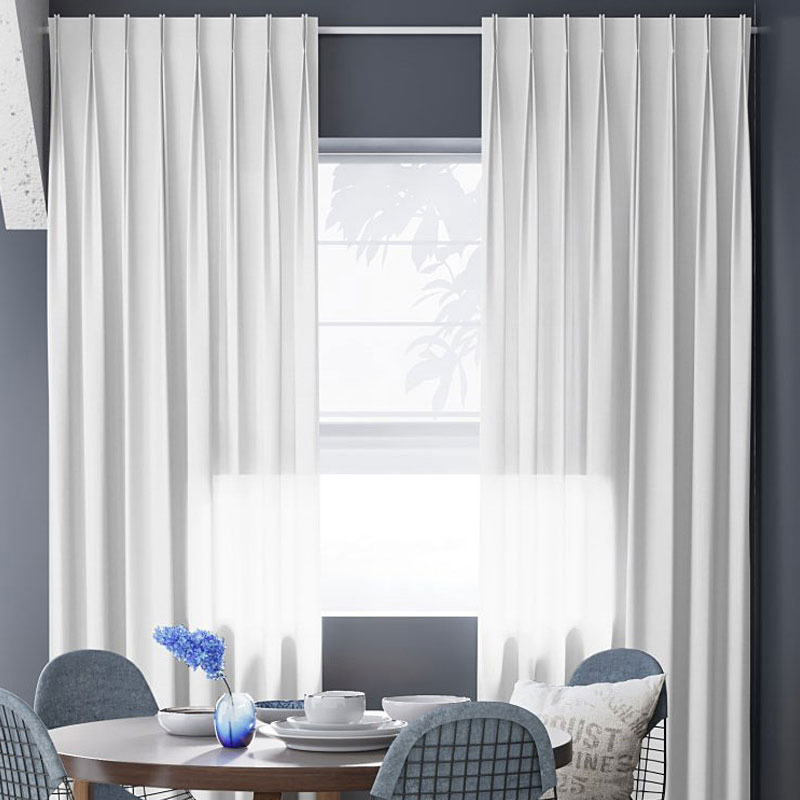 A House of Happiness Maran vitrage van 70% Polyester, 30% Recycled pet, 320 cm, verkrijgbaar in 25 kleuren.