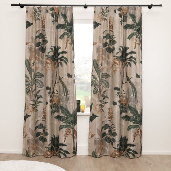 A House of Happiness Wonderland akoestische gordijnstof van 100% Polyester, 149 cm, verkrijgbaar in 2 kleuren.