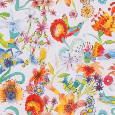 ADO Goldkante BIRDS SONG, artikel 8045, kleur 583