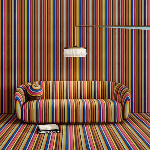 ADO Goldkante COTTON STRIPE RE, artikel 1504, kleur 564, stofdetail