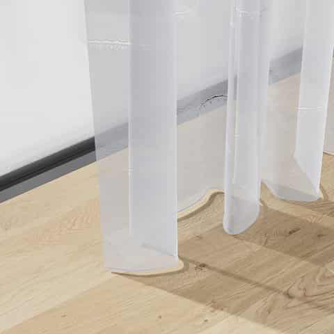 ADO Goldkante KAFFEEHAUS-GARDINE 4270, 43 CM, artikel 4270, kleur 20, stofdetail