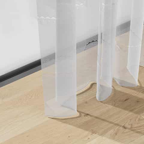 ADO Goldkante KAFFEEHAUS-GARDINE 4294, 28 CM, artikel 4294, kleur 20, stofdetail