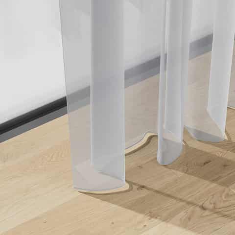 ADO Goldkante UNI-LEINENVOILE FR 260 CM, artikel 3042, kleur 20, stofdetail