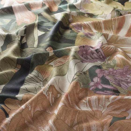 Carlucci Sea of Blossoms overgordijnstof in kleur CA1850/030