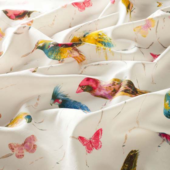 Chivasso Birds Of Paradise overgordijnstof in kleur CH2719/060