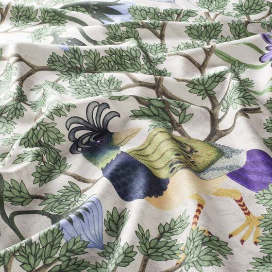 Chivasso Curious Woodland overgordijnstof in kleur CH3088/030