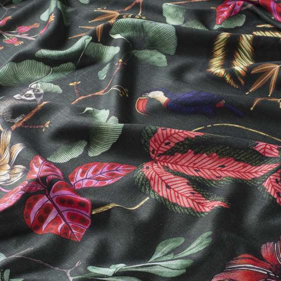 Chivasso Fantastic Madagascar overgordijnstof in kleur CH3044/010