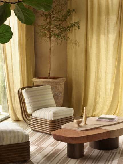Etamine Alize toegepast in een interieur