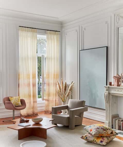 Etamine Au crépuscule interieurinspiratie Etamine Au crépuscule toegepast in een interieur