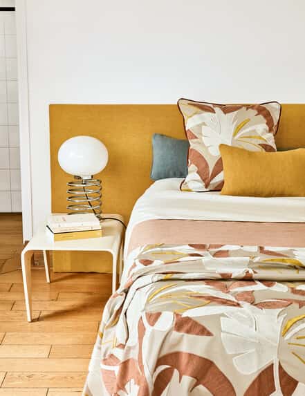 Etamine Lina toegepast in een interieur