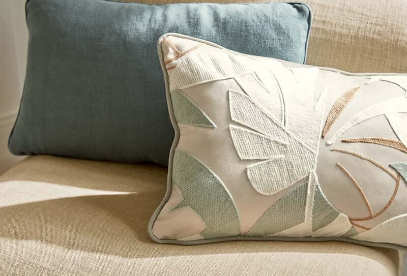 Etamine Lina toegepast in een interieur