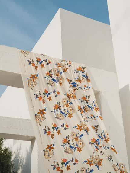Etamine Maussane toegepast in een interieur