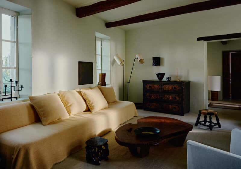 Etamine Menthe a leau toegepast in een interieur