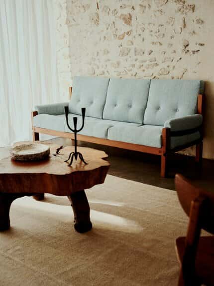 Etamine Menthe a leau toegepast in een interieur