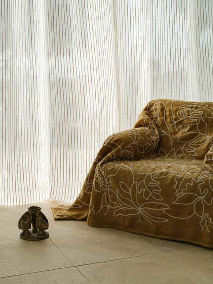 Etamine Nice toegepast in een interieur
