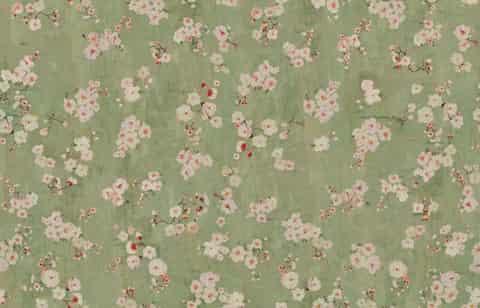 Etamine REVERIE FLORALE, kleur 743, stofstaal