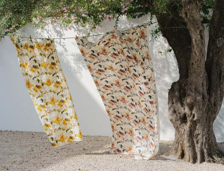 Etamine Rose Pivoine toegepast in een interieur