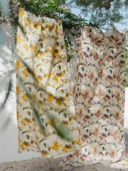 Etamine Rose Pivoine toegepast in een interieur