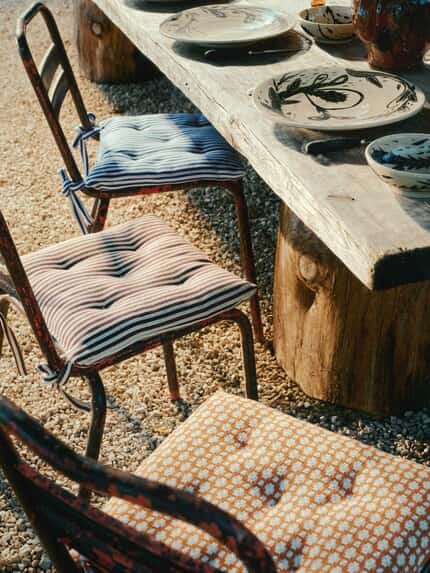 Etamine Songe dEte toegepast in een interieur