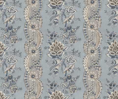 Hodsoll McKenzie HIGHGATE FLORAL RE, kleur 585, stofstaal