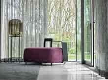 Kobe Amarant FR toegepast in een interieur