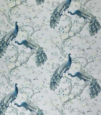 Laura Ashley BELVEDERE gordijnstof in de kleur Midnight