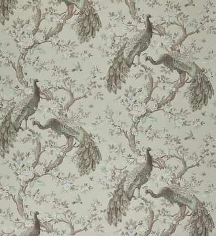 Laura Ashley BELVEDERE gordijnstof in de kleur Soft Truffle