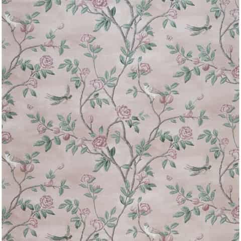 Laura Ashley EGLANTINE gordijnstof in de kleur Blush