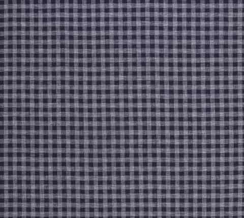 Laura Ashley GINGHAM gordijnstof in de kleur French Navy