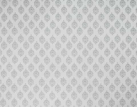 Laura Ashley GOWER gordijnstof in de kleur Slate White