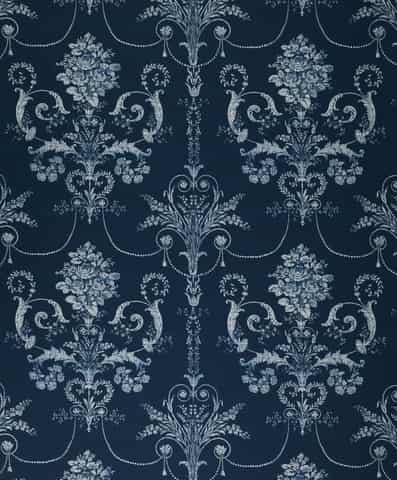 Laura Ashley JOSETTE gordijnstof in de kleur Midnight