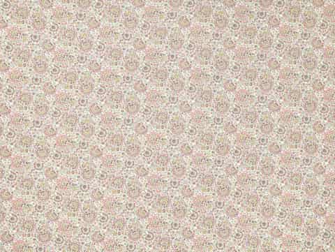 Laura Ashley PAINSWICK PAISLEY gordijnstof in de kleur Coral Pink