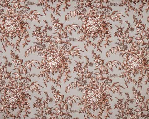 Laura Ashley PICARDIE VELVET gordijnstof in de kleur Ember