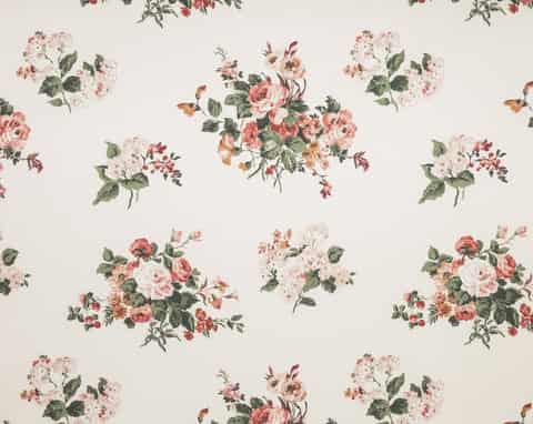 Laura Ashley ROSEMORE gordijnstof in de kleur Natural