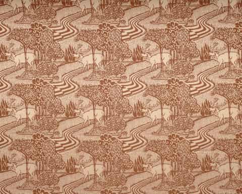 Laura Ashley TRECASTLE gordijnstof in de kleur Ember