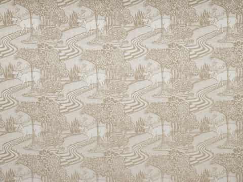 Laura Ashley TRECASTLE gordijnstof in de kleur Natural