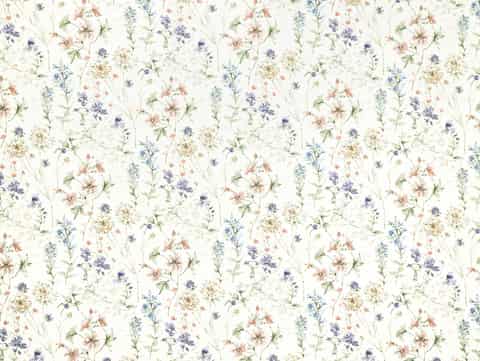 Laura Ashley WILD MEADOW gordijnstof in de kleur Chalk Pink