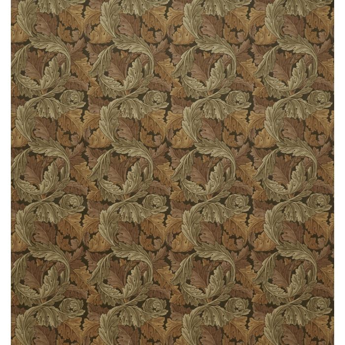 ACANTHUS VELVET — Acorn (Kelmscott Gardens Vol 1) William Morris At Home ACANTHUS VELVET, kleur Acorn, Kelmscott Gardens Vol 1