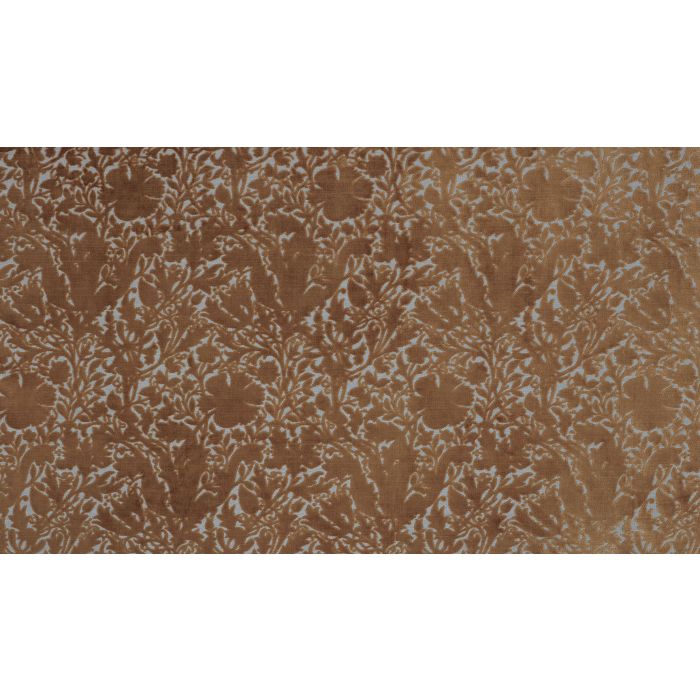 William Morris At Home COMPTON SILHOUETTE VELVET, kleur Terracotta, Flora & Foliage