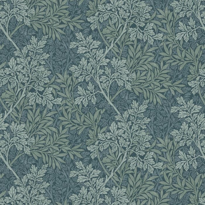 FOLIAGE — Indigo (Flora & Foliage) William Morris At Home FOLIAGE, kleur Indigo, Flora & Foliage