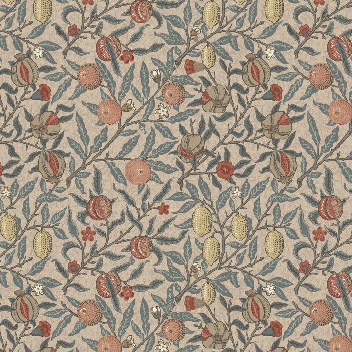 FRUIT — Clay (The Forager Vol 1) William Morris At Home FRUIT, kleur Clay, The Forager Vol 1