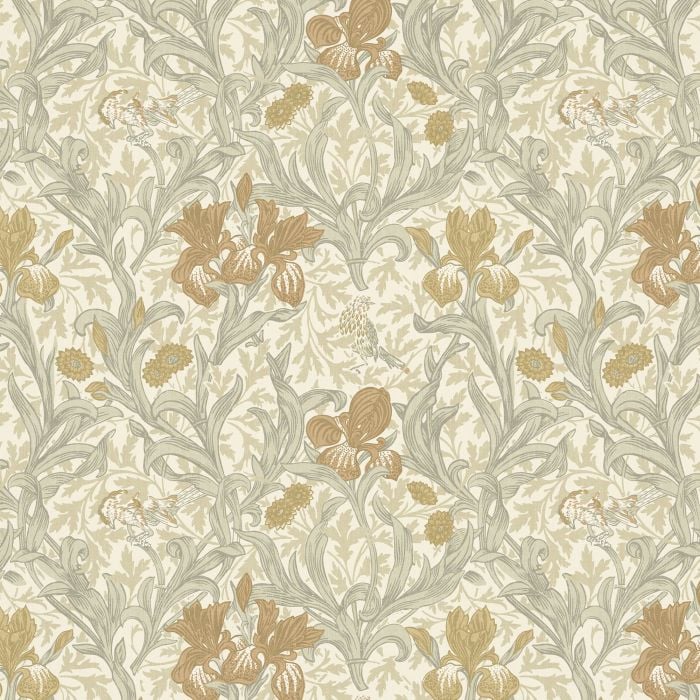 IRIS — Honey (The Forager Vol 1) William Morris At Home IRIS, kleur Honey, The Forager Vol 1