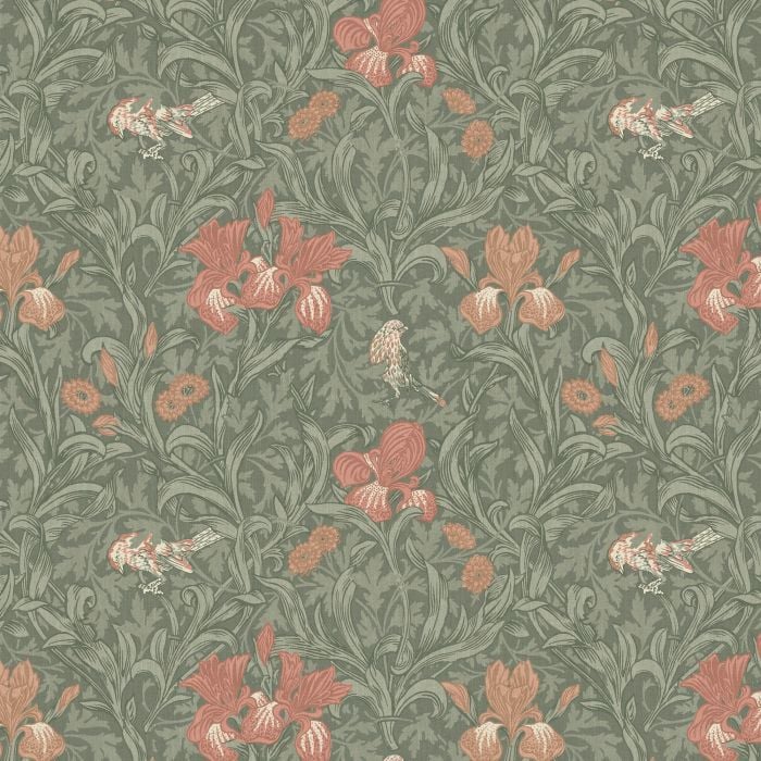 IRIS — Sage (The Forager Vol 1) William Morris At Home IRIS, kleur Sage, The Forager Vol 1