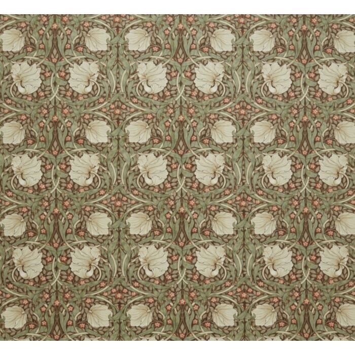 PIMPERNEL VELVET — Brick (Kelmscott Gardens Vol 1) William Morris At Home PIMPERNEL VELVET, kleur Brick, Kelmscott Gardens Vol 1