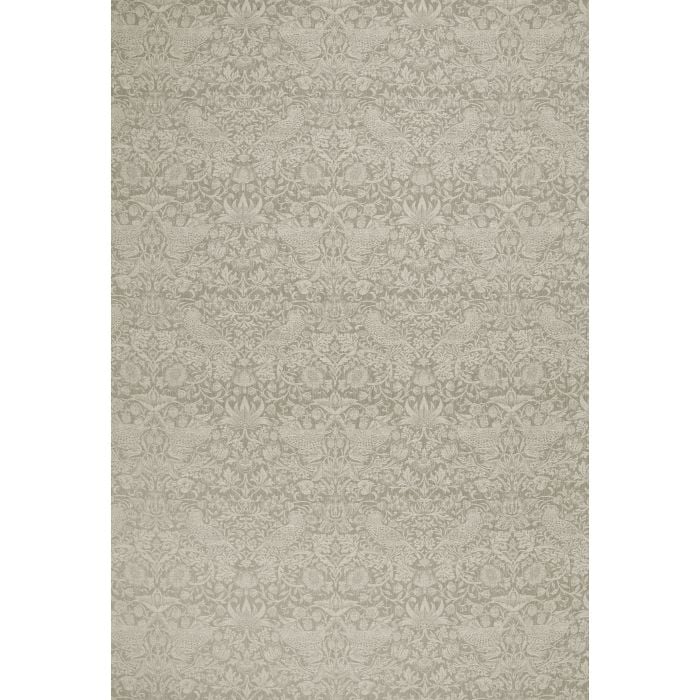 STRAWBERRY THIEF WOVEN — Limestone (Kelmscott Gardens Vol 2) William Morris At Home STRAWBERRY THIEF WOVEN, kleur Limestone, Kelmscott Gardens Vol 2