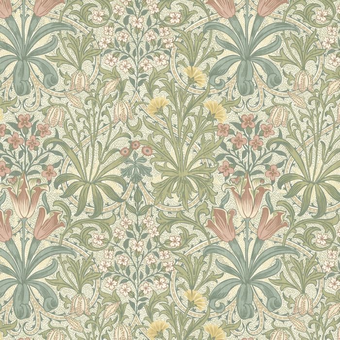 WOODLANDS WEEDS — Apple (Flora & Foliage) William Morris At Home WOODLANDS WEEDS, kleur Apple, Flora & Foliage