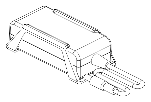 Forest BS motoradapter met houder 5232003002 Lijntekening van de Forest BS motoradapter met houder en aansluitkabels.