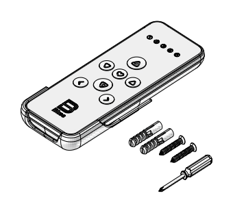 JAB SLIDE BLISS rw 5 afstandsbediening PH3450-000 technische tekening Technische illustratie van JAB SLIDE BLISS rw 5 afstandsbediening PH3450-000 technische tekening.