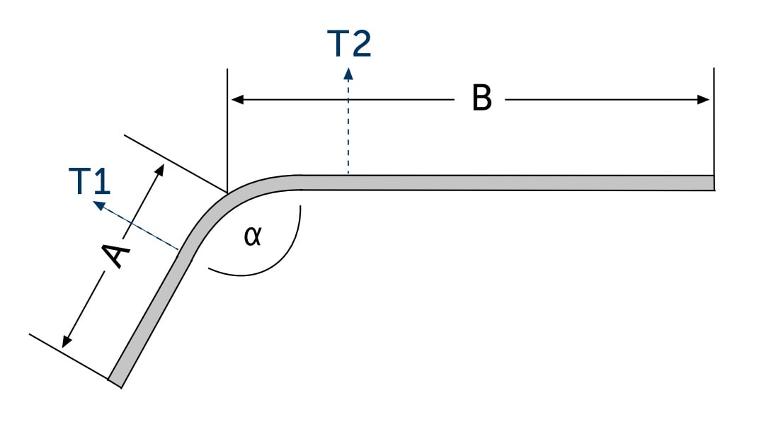 Technische tekening van JAB SLIDE buiging 91 tot 180 graden maatvoering Technische tekening van JAB SLIDE buiging 91 tot 180 graden maatvoering.